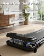 Löpband med motordetaljer i hemmiljö