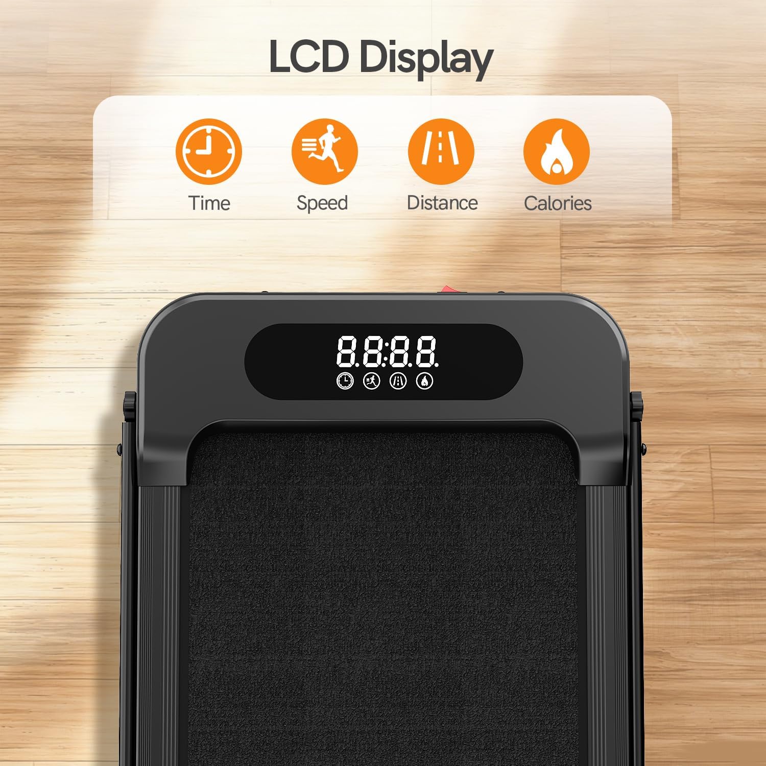 Ett Fitvect löpband med LCD-display på marken